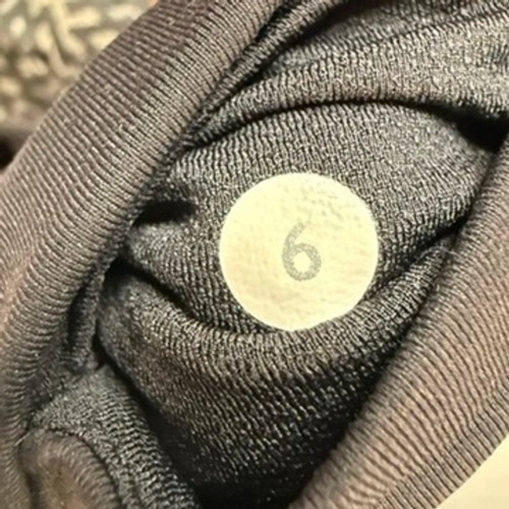 Lululemon Leggings Inspire Crop II Mesh Compression 6 Black Gray Geo Print Yoga - Picture 3 of 11